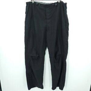 VTG 2000 Old Navy Toggle Wide Leg Track Pants L Black
